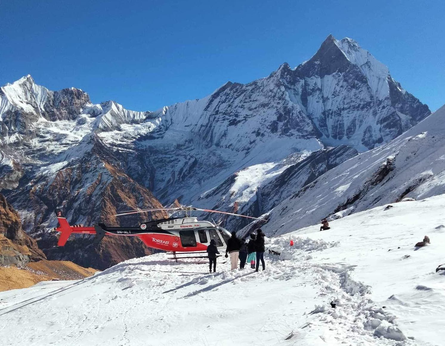 Annapurna Base Camp Heli Return Trek